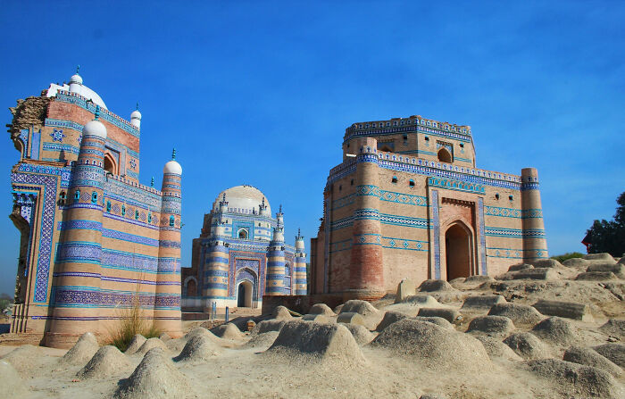 The Tombs And Shrines Of Uch Sharif, An Ancient City In Pakistan Believed To Have Been Founded By Alexander The Great In 325 Bce. The City Is Full Of Sufi Shrines And Tombs From The 12-15th Centuries