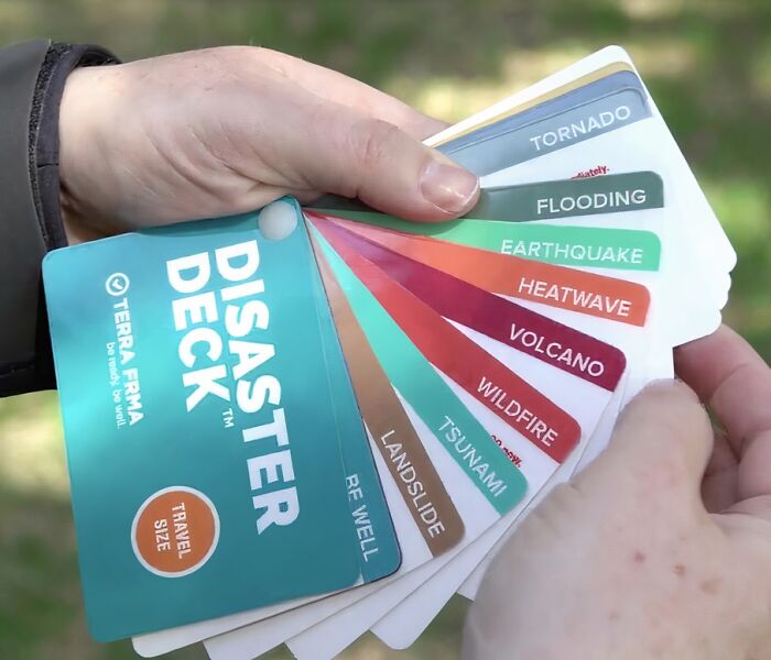 Forget Flimsy First-Aid Manuals, This Disaster Deck Is The Ultimate Survival Tool For Any Emergency. It's So Compact, You Can Even Take It Camping!