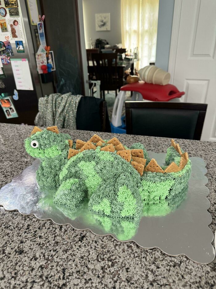 Worked For Hours On This Stegosaurus Only For My Toddler To Be Mad It Isn’t A Triceratops