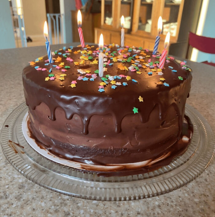 Birthday Cake My Husband Baked For Me