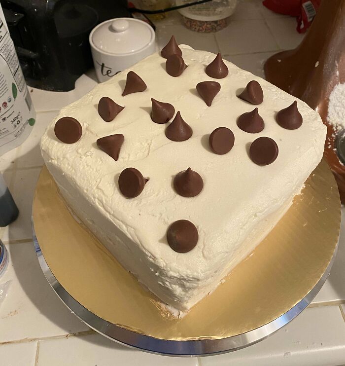 My Dad Loves Little Debbie Chocolate Chip Cakes, So For Father’s Day, I Surprised Him With What I’m Lovingly Calling A Big Deborah Cake