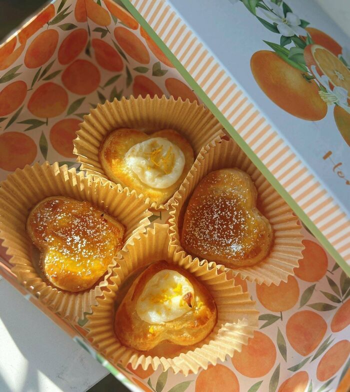 Orange And Cream Cheese Danishes I Made For My Moms Birthday Present