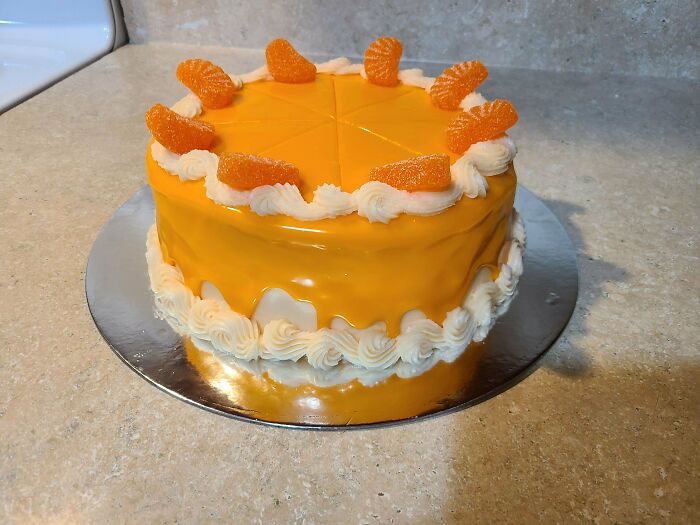 My Birthday Cake This Year. Orange Cream 😋