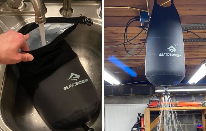 "I like to use things that have multiple uses. I use the Sea to Summit shower sack as my in-camp water source, but I also use it as a stuff sack for items I want to keep dry during transport." - ProfessionSea7908