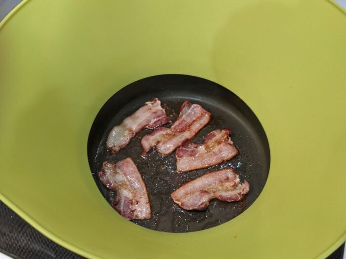 The Frywall Is Like A Forcefield For Your Frying Pan, Keeping Your Kitchen Clean