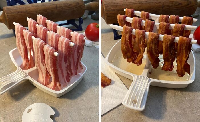 The Makin Bacon Dish Is Here To Make Your Mornings Sizzle! Get Ready For Crispy, Delicious Bacon In A Flash