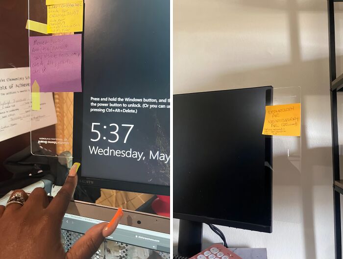 Ditch Those Sticky Notes Cluttering Your Monitor! This Monitor Clear Memo Board Is The Sleek Upgrade Your Workspace Deserves