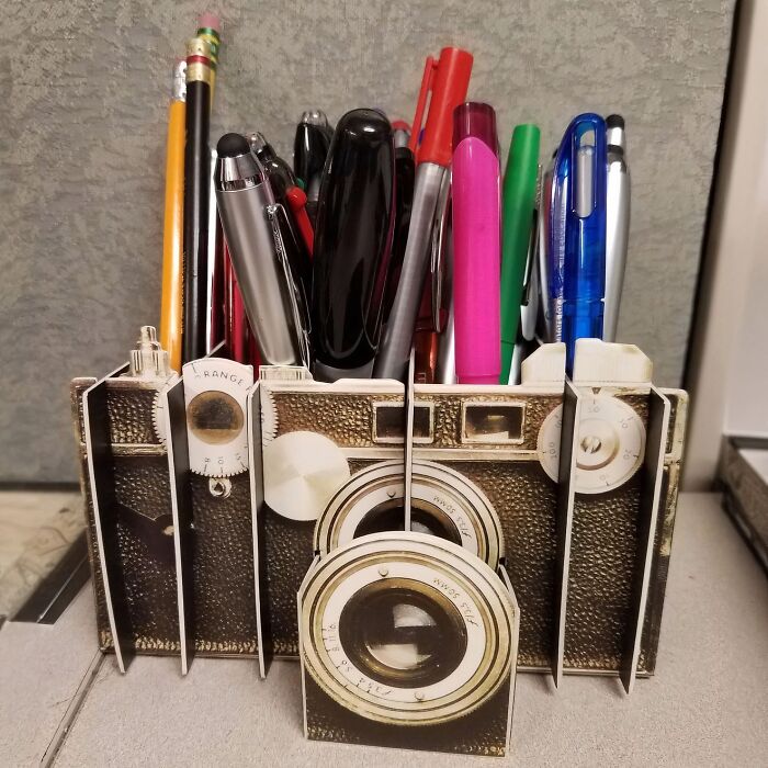 This Vintage Camera Shaped Desk Organizer Will Make Your Desk The Most Instagrammable Spot In The Office