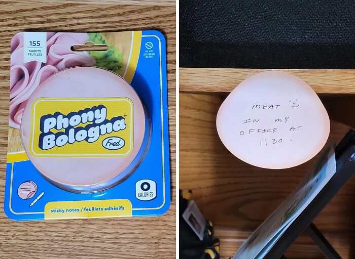 Forget Boring Reminders, This Phony Bologna Sticky Note Pad Will Add Some Lunchtime Humor To Your Workday