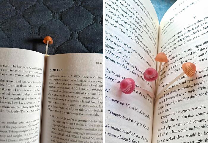 Forget Boring Paperclips, These Mini-Mushroom Bookmarks Are The Cutest Way To Keep Your Place In That Spreadsheet