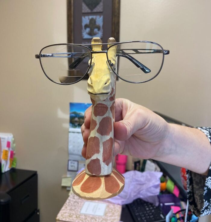 Your Glasses Deserve A Throne, And This Hand Carved Eyeglass Holder Is It!