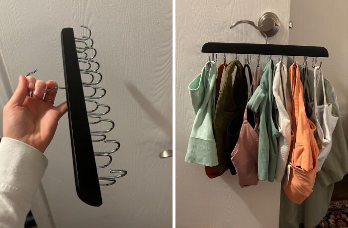 Don't Let Your Bras Get Bent Out Of Shape! This Bra Hanger Will Keep Them Organized And Looking Their Best, Even In The Tiniest Of Closets