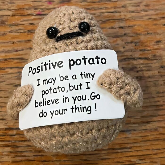 Feeling A Little "Mashed" Under The Workload? This Positive Potato Will Remind You To Stay Positive And Keep On Growing!