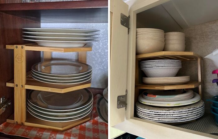 Your Kitchen Cabinets Are About To Go From Chaotic To Caliente With This Plate Organizer