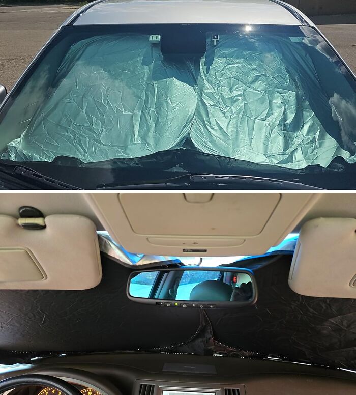 Your Car's Interior Is About To Be Cooler Than You Are. This Windshield Sun Shade Will Keep Your Ride Chill, Even On The Hottest Summer Days