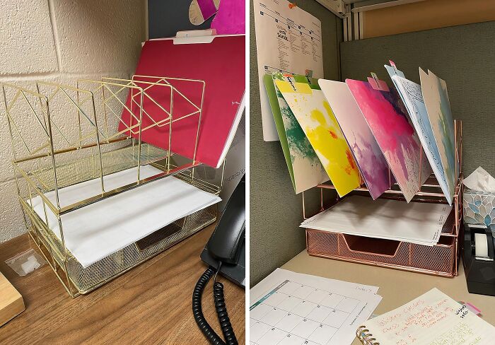 Who Says Office Supplies Can't Be Fabulous? These Metallic Desk Organizers Are Proof That Organization Can Be Stylish Too