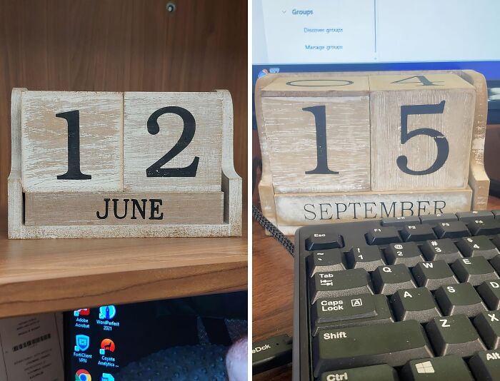 A Wooden Perpetual Block Calendar Is A Tech-Free Way To Stay Organized And On Top Of Your Schedule