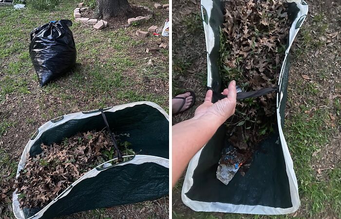 Tired Of Lugging Around Heavy Trash Bags During Yard Cleanup? This Pop-Up Garden Bag Is The Lightweight And Convenient Solution You've Been Waiting For