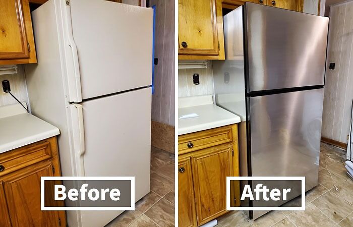 You Can Hide Scratches And Dents On Appliances With Adhesive Aluminium 