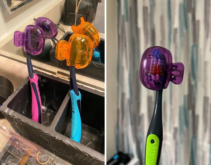 Your Toothbrush Is About To Have Its Very Own Cozy Little Apartment Thanks To This Toothbrush Head Cover Cap