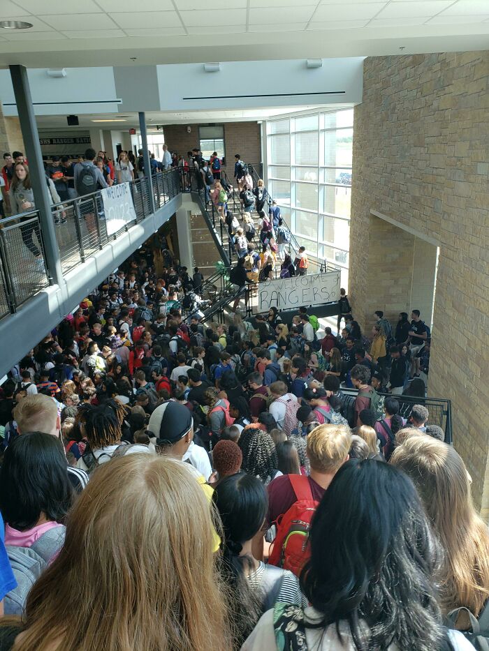 The Absolutely Terrible Design Of My School. This Is The Place Where Every Hallway Intersects