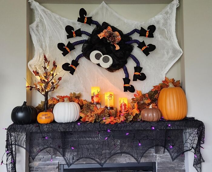 Turn Your Home Into A Haunted Mansion With This Black Lace Spiderweb