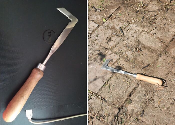 Finally, A Tool To Get Those Weeds Where The Sun Don't Shine! This Crack Weeder Will Make Your Sidewalk Look So Good, You'll Want To Walk Barefoot On It