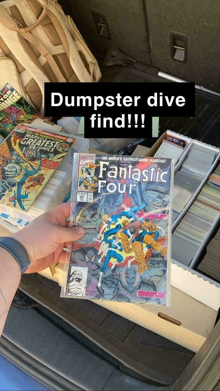 Found A Whole Bunch Of Old Fantastic Four Comics And Thousands Of Baseball Cards At My Local Malls Dumpster