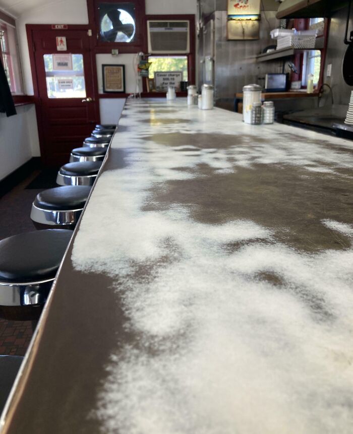 The Counter Of Chet’s Diner In My Hometown In USA