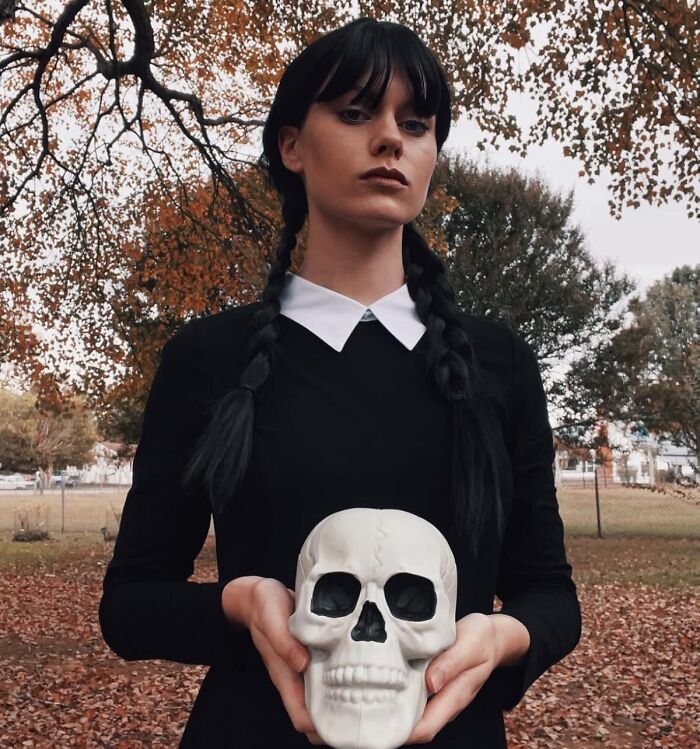 Snap Into Character And Perfect Your Deadpan Stare With This Hauntingly Precise Wednesday Adams Wig 