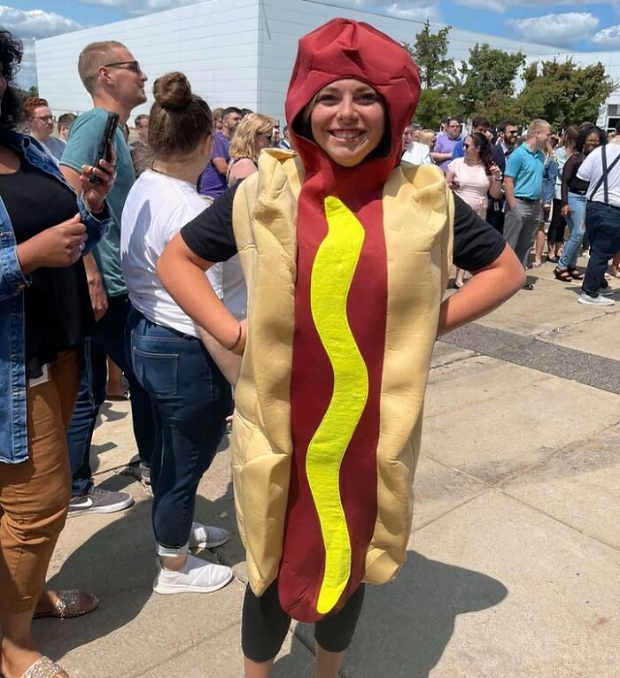 Relish The Attention And Ketchup With Friends In This Deliciously Funny Hot Dog Costume 