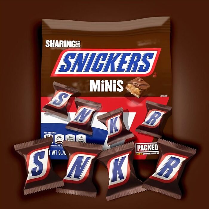  Snickers Minis - Trick-Or-Treat Yourself To Caramel, Peanuts, And Nougat In Every Bite