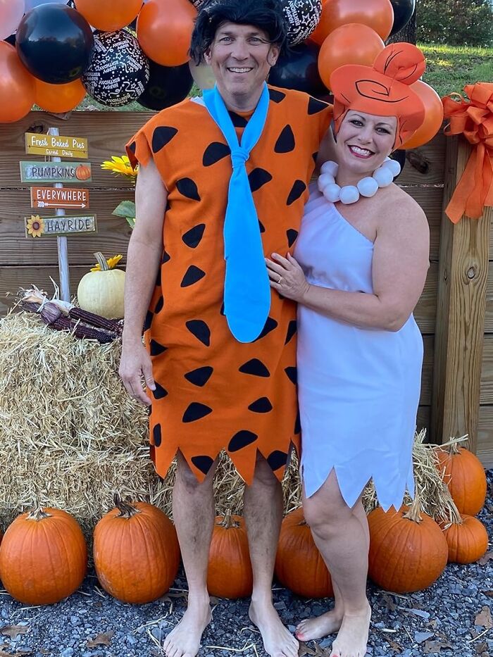 Yabba-Dabba-Do Your Way Into Prehistoric Fun With This Stone-Age Fred And Wilma Flintstone Costume Set 