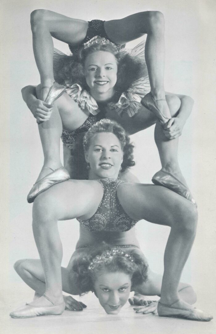 Ross Sisters Do A Small Tower. Around The 1940s