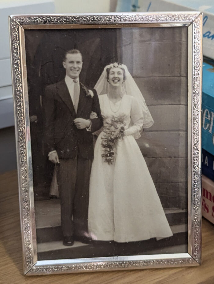 My Grandparents On Their Wedding Day, 1940's