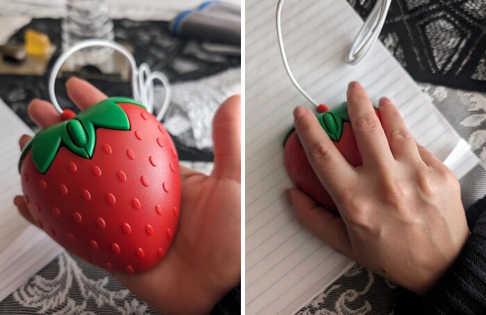 This Strawberry Computer Mouse Is So Cute, You'll Want To Take A Bite Out Of It