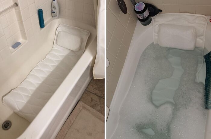 Soak In Pure Bliss With This Full Body Bath Pillow, Because Your Tub Time Deserves An Upgrade From "Meh" To "Ahhh"