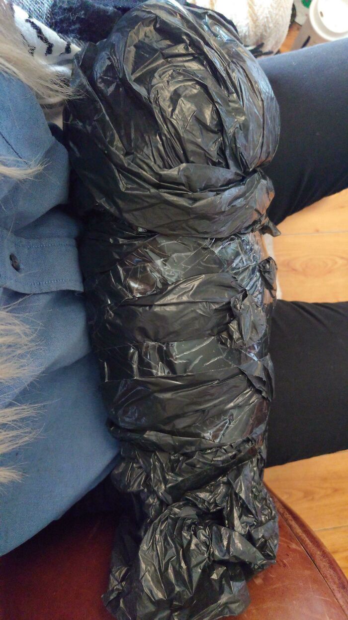 Just Got My First Trash Bag Wrapped Item