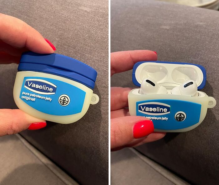 Keep Your AirPods Safe And Sound (And Super Stylish) In This Sneaky Vaseline Case 