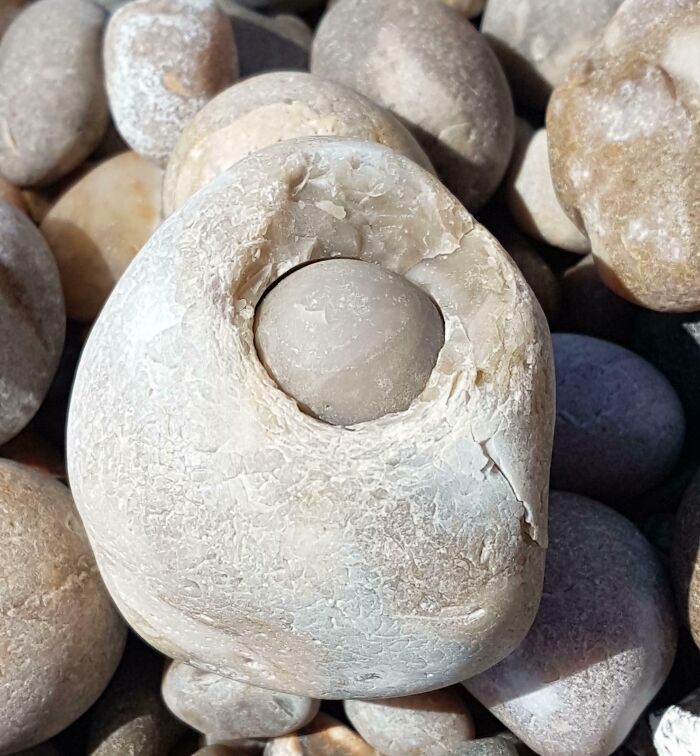 Found This Rock Within A Rock On A Beach Walk