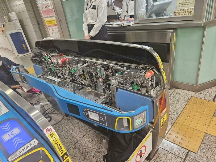 The Inside Of A Japanese Subway Ticket Machine