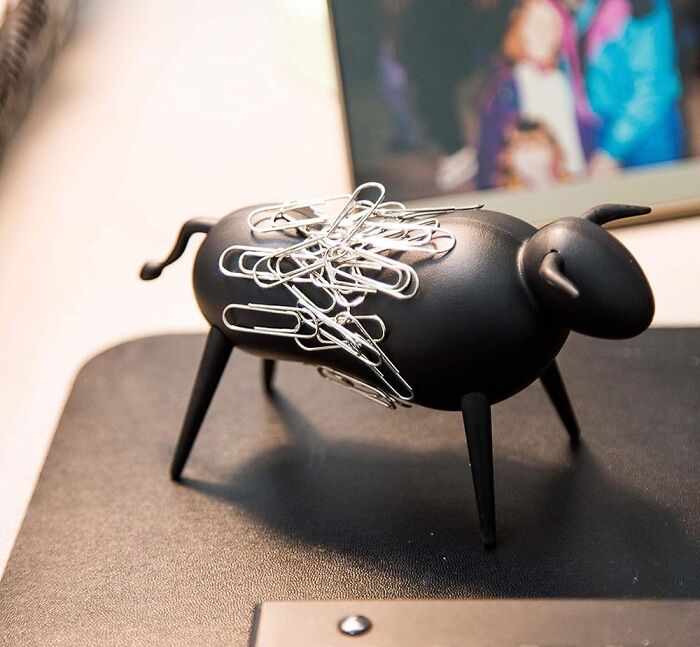 Don't Let Those Paperclips Get The Best Of You. This Magnetic Bull Paperclip Holder Will Have You Saying "Ole!"