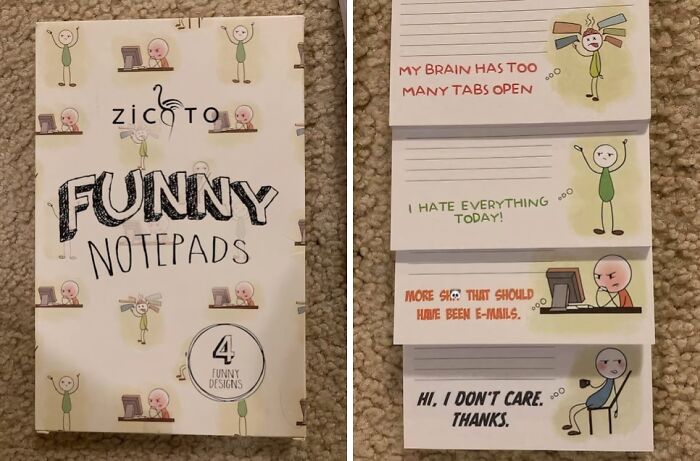 Need A Good Laugh? Look No Further Than These Super Funny Notepads. They're Packed With Puns, Jokes, And Relatable Quotes That Will Brighten Your Day