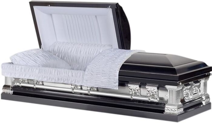 Rest In Peace... And Luxury! This 18 Gauge Metal Casket Is The Final Upgrade We Bet You Didnt Think You Could Find On Amazon