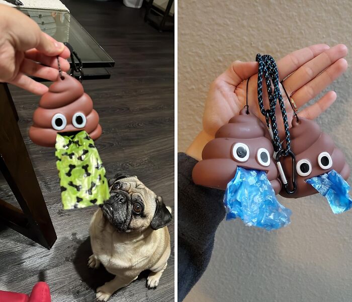 "Doo"-Ty Calls! This Funny Dog Poop Bag Holder Makes Cleanup A Walk In The Park (Literally)