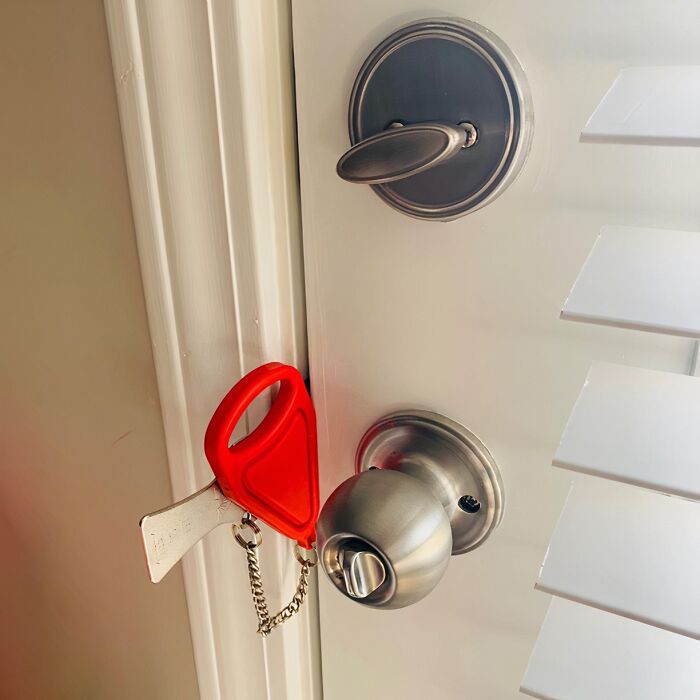 Airbnb Got You Feeling A Little Uneasy? This Portable Door Lock Will Give You Peace Of Mind