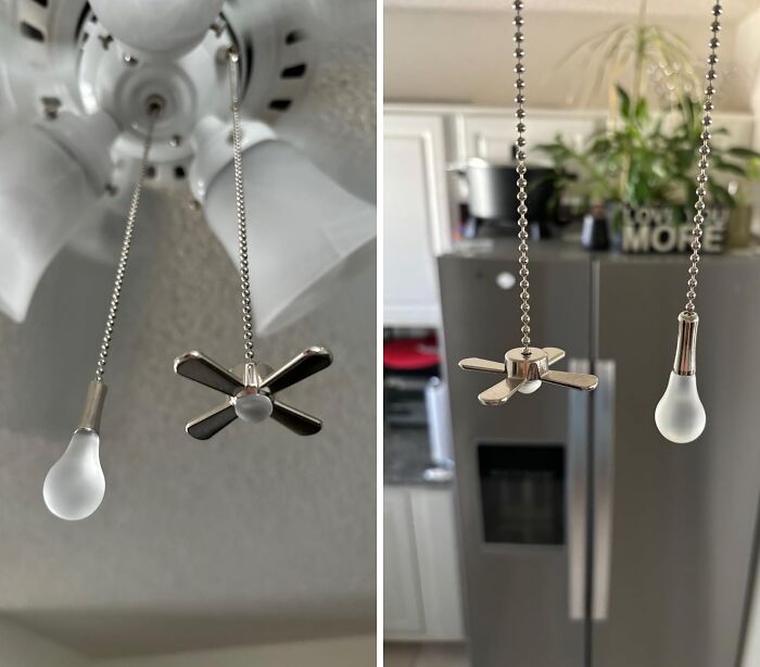 Tired Of Pulling The Wrong Chain And Getting A Face Full Of Air? These Ceiling Fan Pull Chains Will Save You From Embarrassing Mishaps