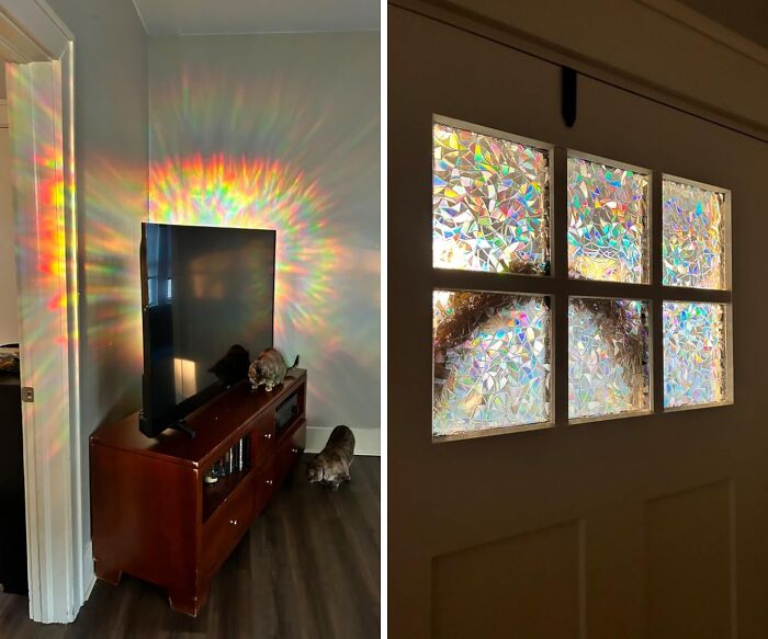 Upgrade Your Windows From 'Blah' To 'Ooh La La' With These 3D Window Clings. They're Like Stained Glass, But Way Easier To Install