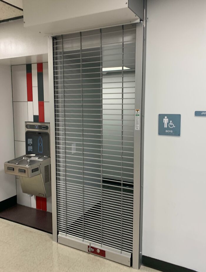 During The Summer, My School Installed Metal Gates Over The Bathrooms To Keep Us From Going Between Classes