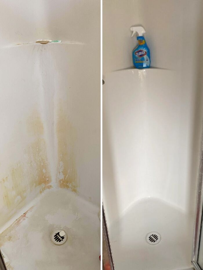 Thanks To The Person Who Recommended The Clorox Foamer. Before And After Pics